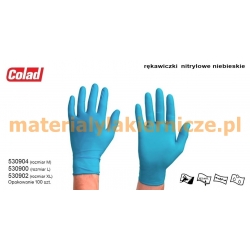 COLAD 530904 NITRILE GLOVES BLUE materialylakiernicze.pl